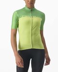 CASTELLI Tricou de ciclism cu mânecă scurtă - VELOCISSIMA LADY - verde/galben