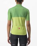 CASTELLI Tricou de ciclism cu mânecă scurtă - VELOCISSIMA LADY - verde/galben
