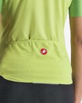 CASTELLI Tricou de ciclism cu mânecă scurtă - VELOCISSIMA LADY - verde/galben