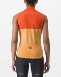 CASTELLI Tricoul de ciclism fără mâneci - VELOCISSIMA LADY - portocaliu