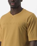 CASTELLI Tricou de ciclism cu mânecă scurtă - TRAIL TECH 2 - galben