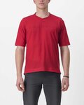 CASTELLI Tricou de ciclism cu mânecă scurtă - TRAIL TECH 2 - roșu