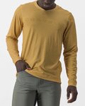 CASTELLI Tricou de ciclism cu mânecă lungă de vară - TRAIL TECH 2 - galben