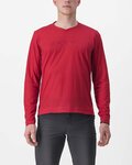 CASTELLI Tricou de ciclism cu mânecă lungă de vară - TRAIL TECH 2 - roșu