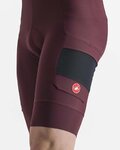 CASTELLI Pantaloni scurți de ciclism cu bretele - UNLIMITED CARGO - bordo