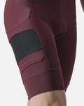 CASTELLI Pantaloni scurți de ciclism cu bretele - UNLIMITED CARGO - bordo