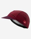 CASTELLI Șapcă de ciclism - ROSSO CORSA - bordo