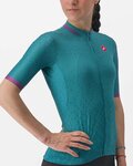 CASTELLI Tricou de ciclism cu mânecă scurtă - PEZZI LADY - verde