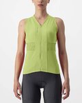 CASTELLI Tricoul de ciclism fără mâneci - ANIMA 4 LADY - verde deschis