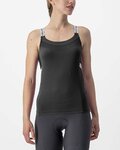 CASTELLI Tricoul de ciclism fără mâneci - BAVETTE LADY - antracit