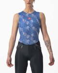 CASTELLI Tricou de ciclism fără mâneci - PRO MESH 4 W LADY - albastru