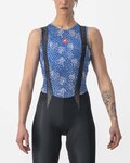 CASTELLI Tricou de ciclism fără mâneci - PRO MESH 4 W LADY - albastru