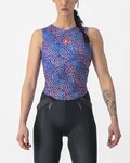 CASTELLI Tricou de ciclism fără mâneci - PRO MESH 4 W LADY - albastru