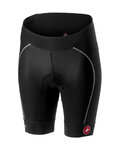CASTELLI Pantaloni scurți de ciclism fără bretele - VELOCISSIMA LADY - negru/alb