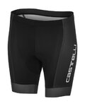 CASTELLI Pantaloni scurți de ciclism fără bretele - FUTURE RACER KIDS - negru