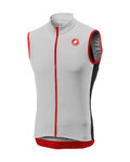 CASTELLI Tricoul de ciclism fără mâneci - ENTRATA 3.0 - roșu/alb