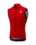 CASTELLI Tricoul de ciclism fără mâneci - ENTRATA 3.0 - roșu/negru