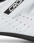 Pantofi de ciclism - CR-4-19 NYLON - alb/roșu
