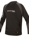 Tricou de ciclism cu mânecă lungă de vară - MT500 BURNER SUMMER - gri/negru