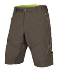 Pantaloni scurți de ciclism fără bretele - HUMMVEE II  - maro