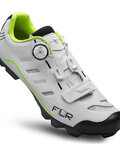 FLR Pantofi de ciclism - F75 MTB - negru/alb/verde