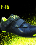 FLR Pantofi de ciclism - F-15 - negru/galben