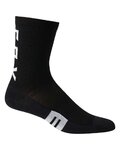 FOX Șosete clasice de ciclism - FLEXAIR MERINO  - negru