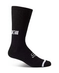 FOX Șosete clasice de ciclism - DEFEND CREW - negru