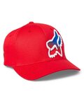 FOX Șapcă de ciclism - TOXSYK FLEXFIT - roșu