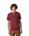 FOX Tricou de ciclism cu mânecă scurtă - SHIELD - bordo