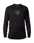 FOX Tricou de ciclism cu mânecă lungă de vară - RANGER TRU DRI - negru