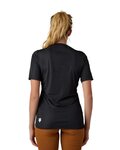 FOX Tricou de ciclism cu mânecă scurtă - RANGER MOTH LADY - negru