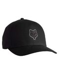 FOX Șapcă de ciclism - FOX HEAD FLEXFIT - negru