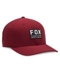 FOX Șapcă de ciclism - NON STOP TECH FLEXFIT - bordo