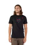 FOX Tricou de ciclism cu mânecă scurtă - WITHERED PREMIUM - negru