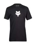 FOX Tricou de ciclism cu mânecă scurtă - FOX HEAD PREMIUM - negru