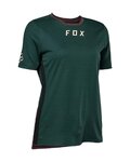 FOX Tricou de ciclism cu mânecă scurtă - DEFEND LADY - verde