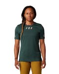 FOX Tricou de ciclism cu mânecă scurtă - DEFEND LADY - verde