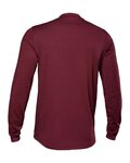 FOX Tricou de cilism pentru iarnă cu mânecă lungă - RANGER TRED - bordo
