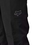FOX Pantaloni de ciclism lungi fără bretele - DEFEND 3-LAYER WATER - negru