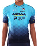 GIORDANA Tricou de ciclism cu mânecă scurtă - ASTANA 2021 VERO PRO - turcoaz