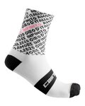 CASTELLI Șosete clasice de ciclism - GIRO 103 - negru/alb