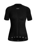 GOBIK Tricou de ciclism cu mânecă scurtă - WINTER MERINO LADY - negru