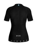 GOBIK Tricou de ciclism cu mânecă scurtă - WINTER MERINO LADY - negru