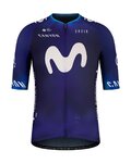 GOBIK Tricou de ciclism cu mânecă scurtă - MOVISTAR 23 ODYSSEY - albastru/alb