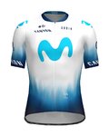 GOBIK Tricou de ciclism cu mânecă scurtă - ODYSSEY MOVISTAR TEAM THE ICEBERG TDF23 - albastru/alb