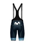 GOBIK Pantaloni scurți de ciclism cu bretele - MATT MOVISTAR TEAM THE ICEBERG TDF23 - K10 - alb/albastru