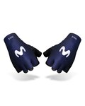 GOBIK Mănuși de ciclism fără degete - MOVISTAR 2023 RIVAL - albastru/alb