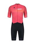 GOBIK Salopetă de ciclism - AERO BROOKLYN - negru/roz