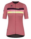 GOBIK Tricou de ciclism cu mânecă scurtă - STARK LADY - bordo/roz/galben